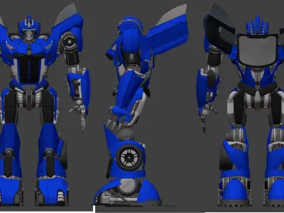 Smokescreen and Barricade - Transformers Ford Mustang  3D model