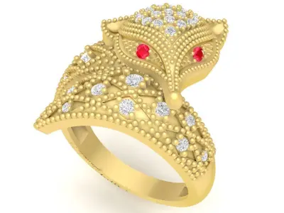 Luxury Snake Ring 3D Jewelry Model 3683 3D print model
