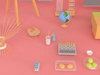 House Decoration Pack 3D model