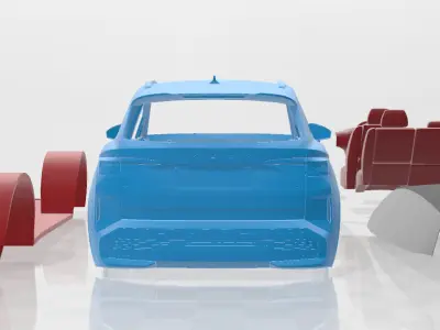 Skoda Elroq 2025 - Printable Car in Separate Parts 3D print model