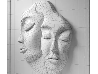 Decorative panel face 3 3D model