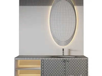 Luxury Bathroom 274 3D model