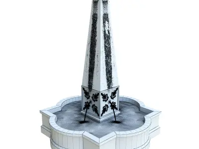 Palazzo Obelisk Fountain 3D model