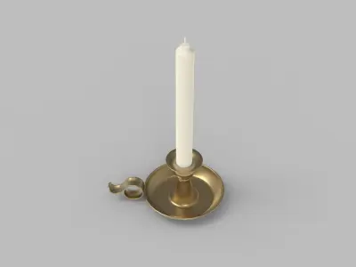 Candlestick - Candle 3 3D model