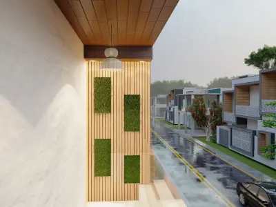 Curve villa  3D model