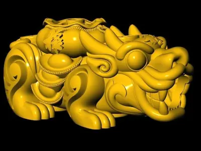 Pixiu Face Bracelet-Unicorn bracelet T03 3D print model