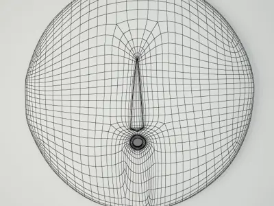 Baule Tribe LG Moon Mask Cote D Ivoire 3D model