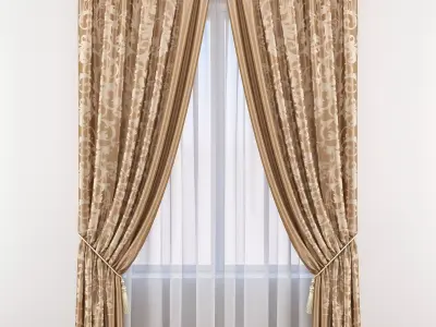 Set 58 Curtains 3D model