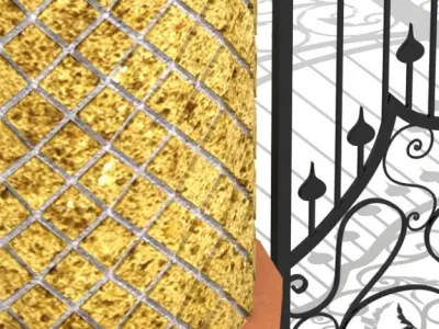 Iron gate 3D model purchase