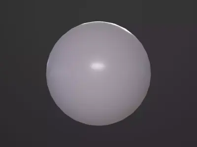 Sphere Object 3D Model Low-poly 3D model
