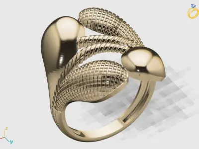 Women Plain Ring STL Models Womens Ring 3dmodels 3D print model 3D print model 6