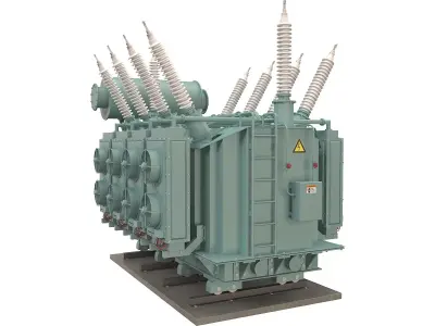 Electrical Transformer 4 3D model