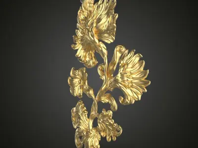 Branched Flower 3D print model