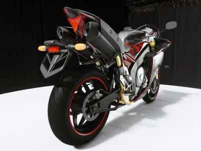 HQ Yamaha R1 3d model 3D model
