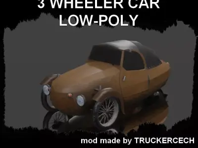 Velorex  3-wheeler car   Low-poly 3D model