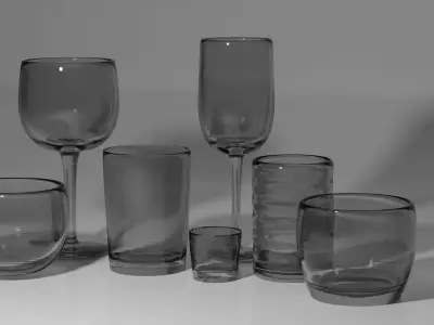 Basic Glass Pack Free 3D model