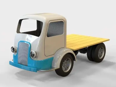 Old Truck Chassis  3D model