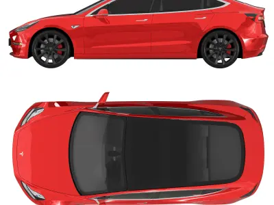 Tesla Model 3 Performance 3D model