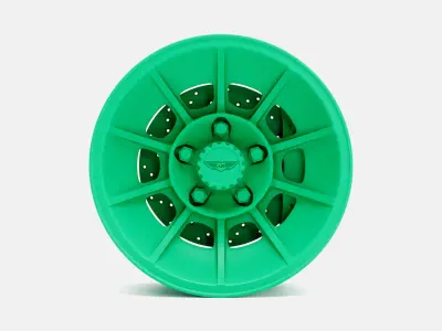 15x7 American Racing Vector Wheel and Brake 3D print model