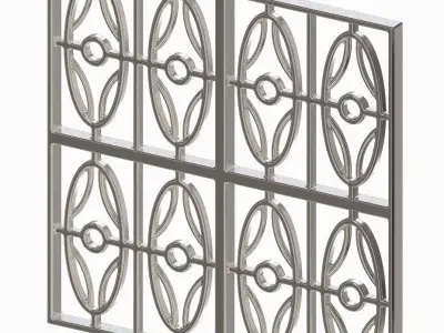 WINDOW GRILL DESIGN MINIATURES PACK 3D Model Collection