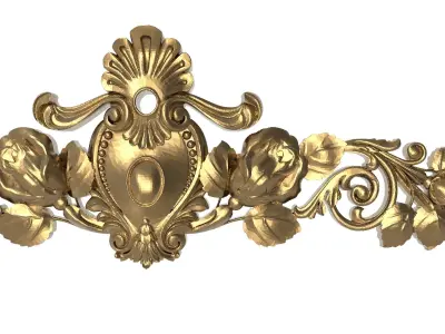 decorative pattern ready for 3D printing 3D model 44