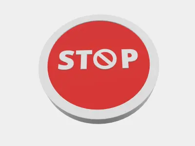 top traffic 3D illustration model 3D print model 3D model