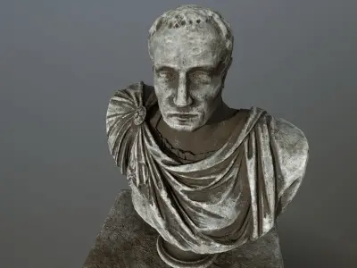 Cesare bust Low-poly 3D model