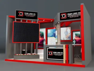 Booth Exhibition Stand a171 3D model
