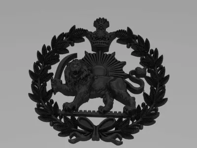 Pahlavi dynasty - shir va khorshid 3D print model