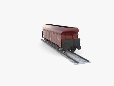 CFR Fals Self Discharger Rail Car v2 3D model