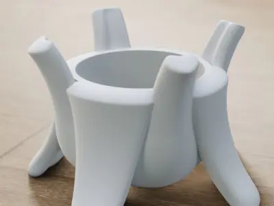 Modern planter Free 3D print model