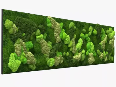 Reindeer Moss Wall Fur 3D model