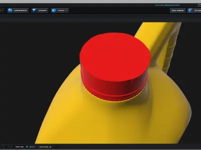 E3D - Mobil 1 Super 2000 X1 10W40 Engine Oil 3D model