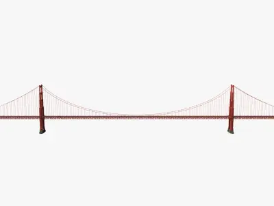 Golden Gate Bridge 3D model