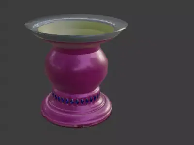 Brilliant Flagon for Decoration Low-poly 3D model