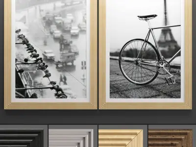  pak Art Frame 500 3D Model Collection