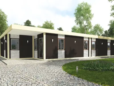 Motel modular 3D model