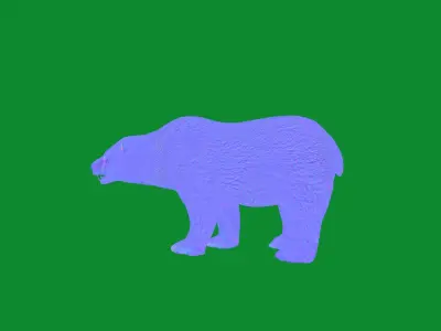 Polar Bear Low-poly 3D model