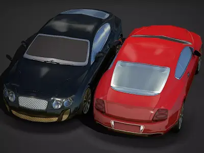 Modern Sportcar 01 Low Poly Mobile Ready Low-poly 3D model