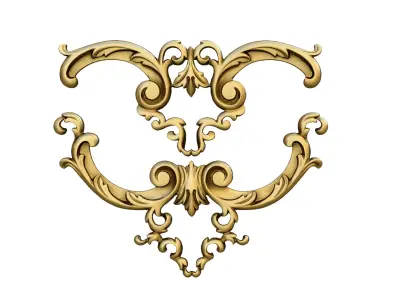 classic decor ornament 10 3D model