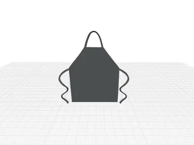 Coupang Attitude Apron 3D model