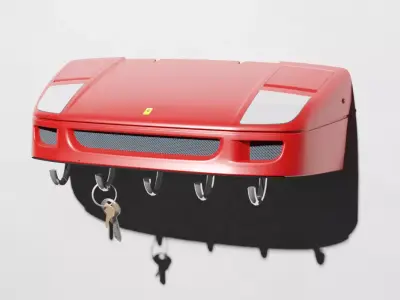 FERRARI F40 KEY HANGER 3D print model