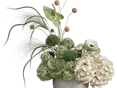 Flower In Vase 96 3D model