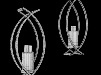 decorative candle 3D model