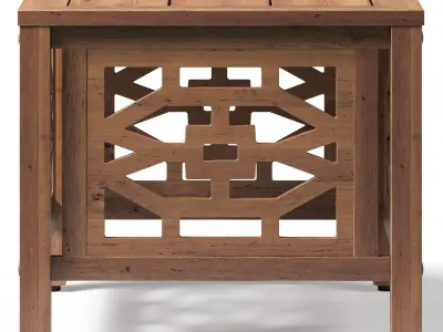 OVE Malay 3 Piece Bistro Table 3D model