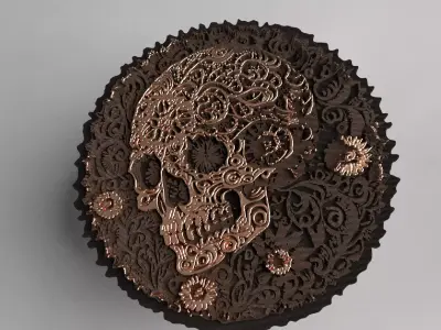 Pirate Coin Ornamental Version 3D print model