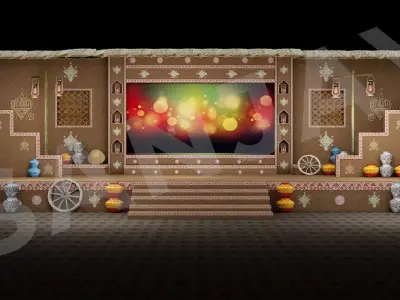 Rajasthani Theme Stage 3D model