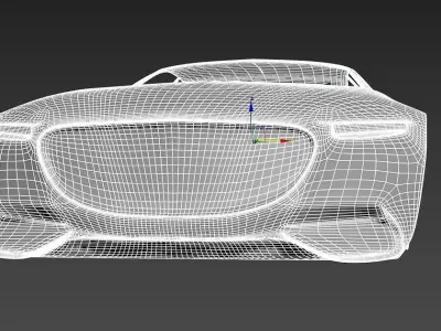 maybah 6 car Low-poly 3D model