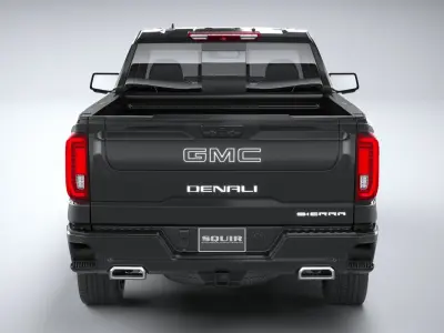GMC Sierra Denali regular cab 2022 3D model