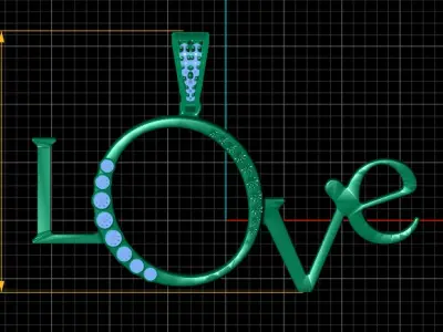 SOUL ALPHABET PENDANT 3D PRINTABLE MODEL  3D print model